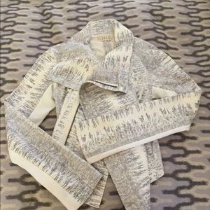 Georgie faux water snake lightweight moto jacket